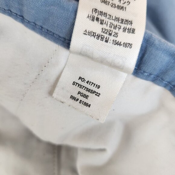 Patagonia Men's Lightweight All-Wear Hemp Shorts Blue Casual Chinos Size 34 - Picture 6 of 8